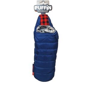 Puffin Beverage Bag 12oz Bottle Holder Koozie Sleeping Bag Hiking Snow Winter